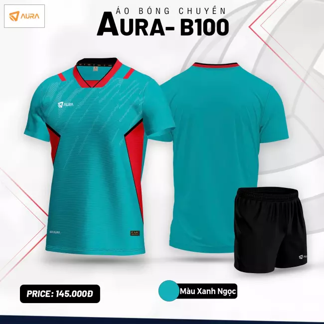 Quần áo bóng chuyền nam Aura B100