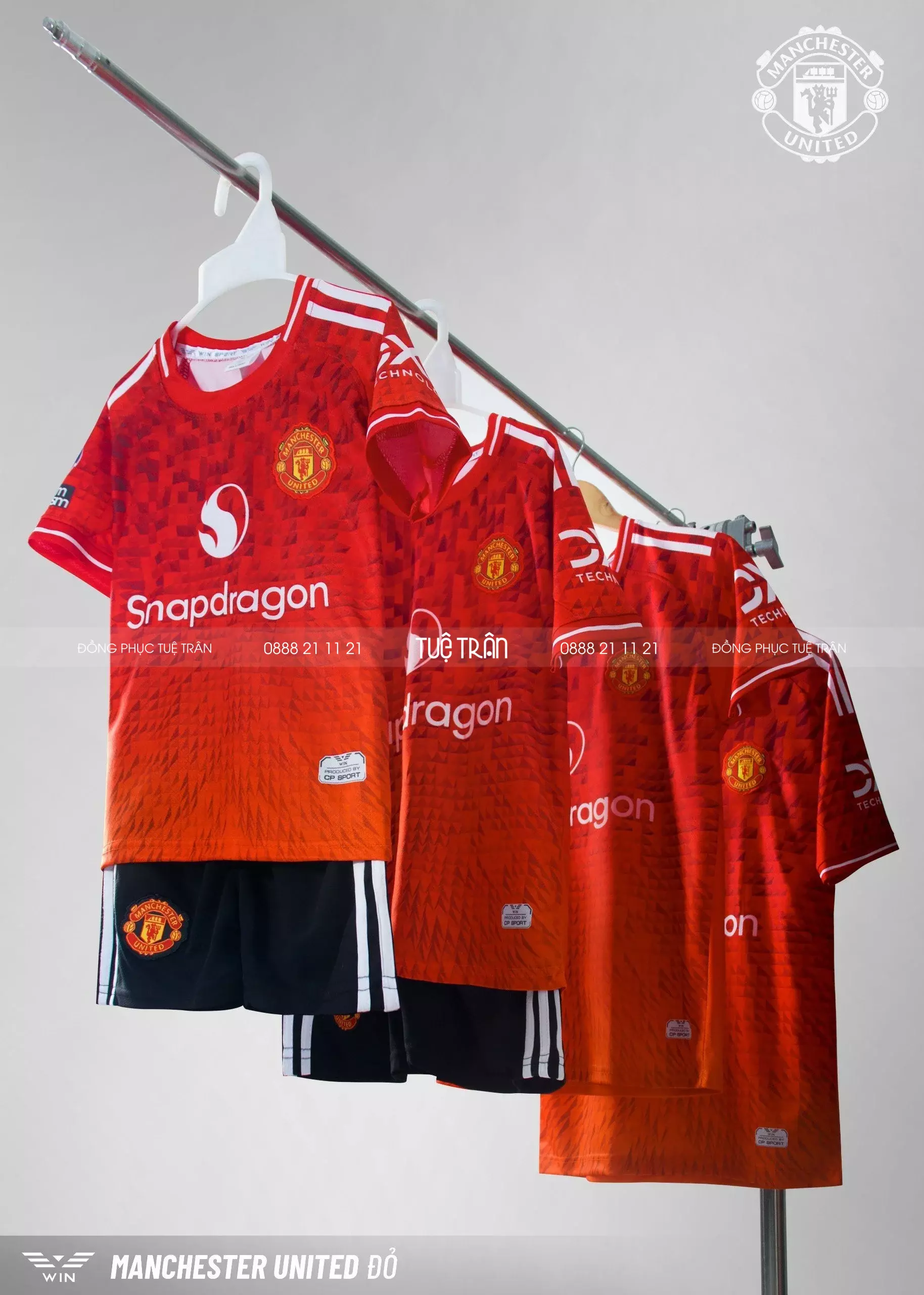 Quần áo bóng đá CLB trẻ em Manchester United 2024
