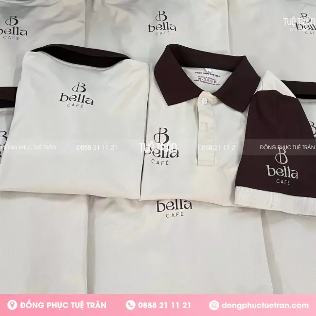 Đồng phục áo thun tạp dề Bella Café