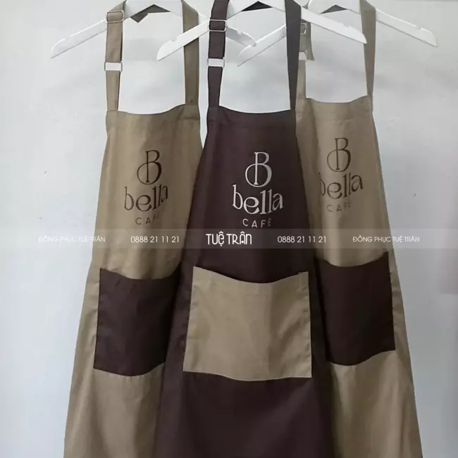 Đồng phục áo thun tạp dề Bella Café