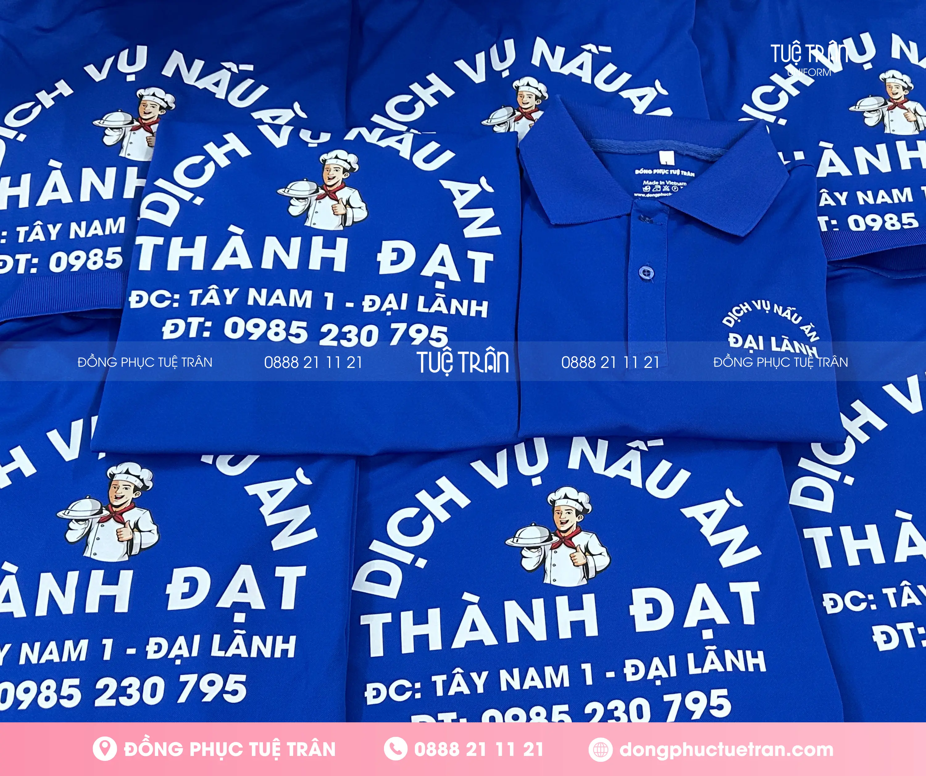 Đồng phục áo thun Dịch vụ nấu ăn Thành Đạt