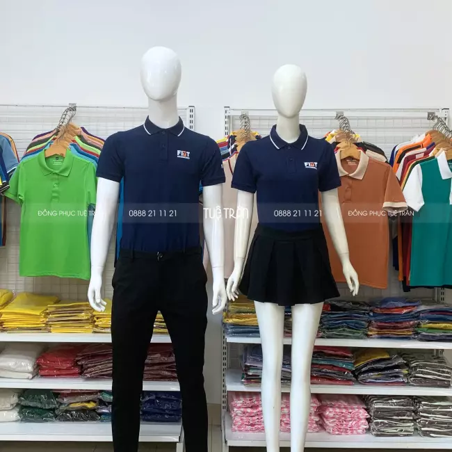 Đồng phục áo thun cổ trụ Công ty FIDT