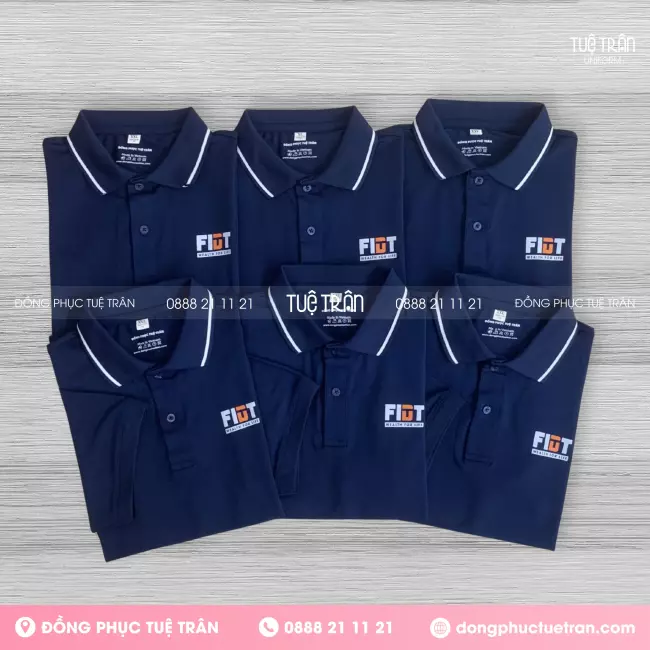 Đồng phục áo thun cổ trụ Công ty FIDT