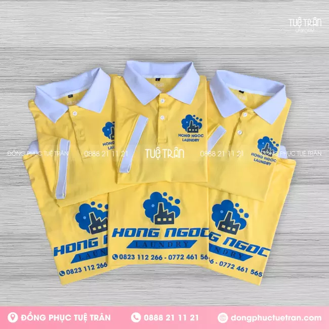Đồng phục áo thun polo Giặt ủi Hồng Ngọc