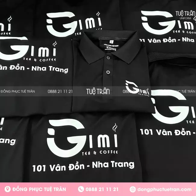 Đồng phục áo thun tạp dề Gimi Coffee