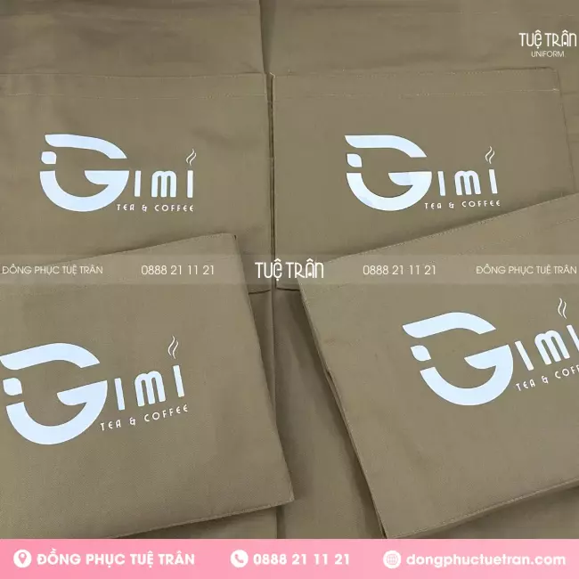 Đồng phục áo thun tạp dề Gimi Coffee