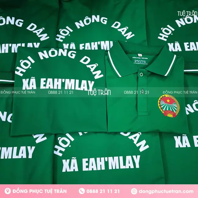 Đồng phục áo thun Hội nông dân xã Ea H'Mlay