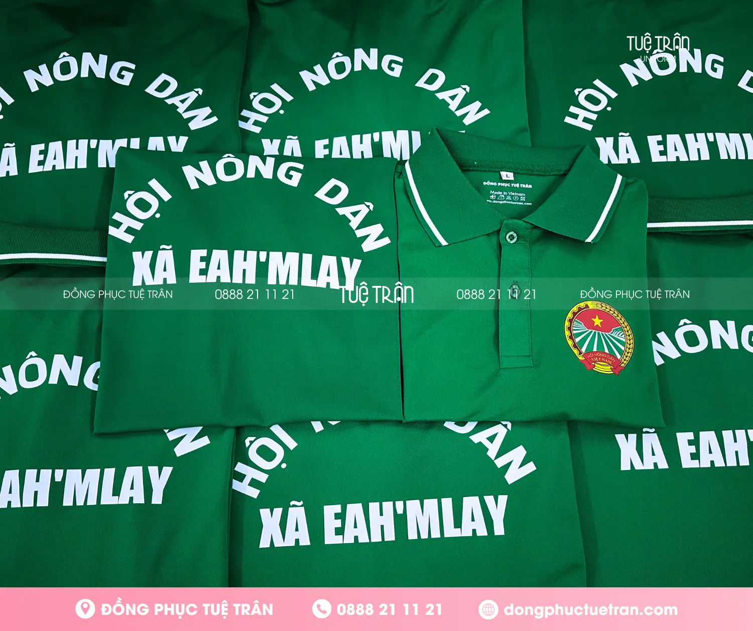 Đồng phục áo thun Hội nông dân xã Ea H'Mlay