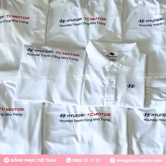 Đồng phục áo thun công ty Huyndai Nha Trang