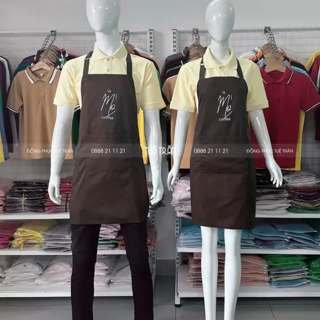 Đồng phục áo thun tạp dề Mò Coffee