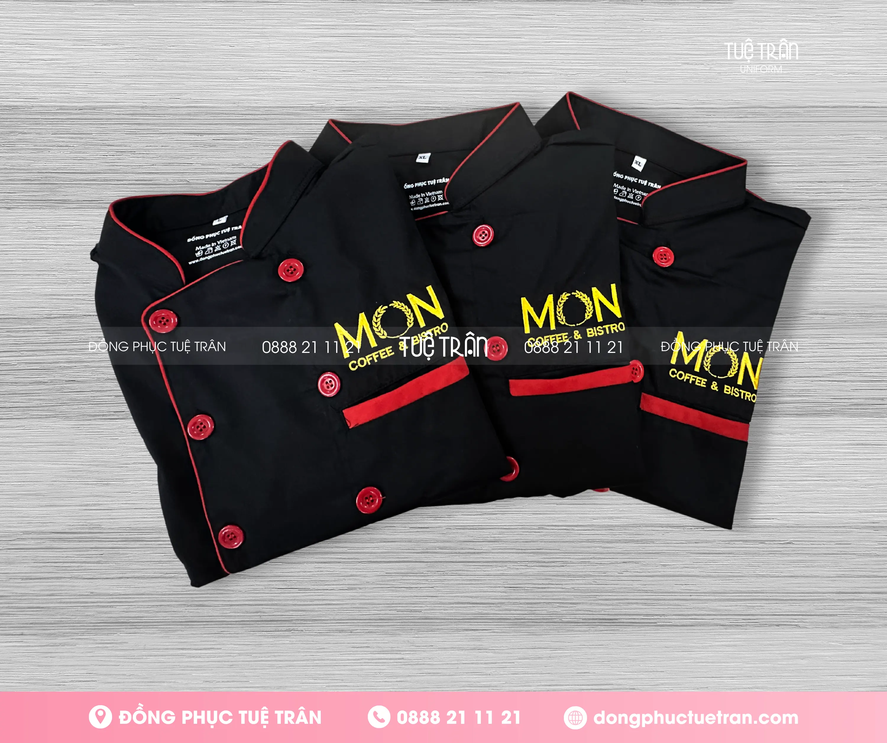 Đồng phục quán cà phê Mon Coffee & Bistro