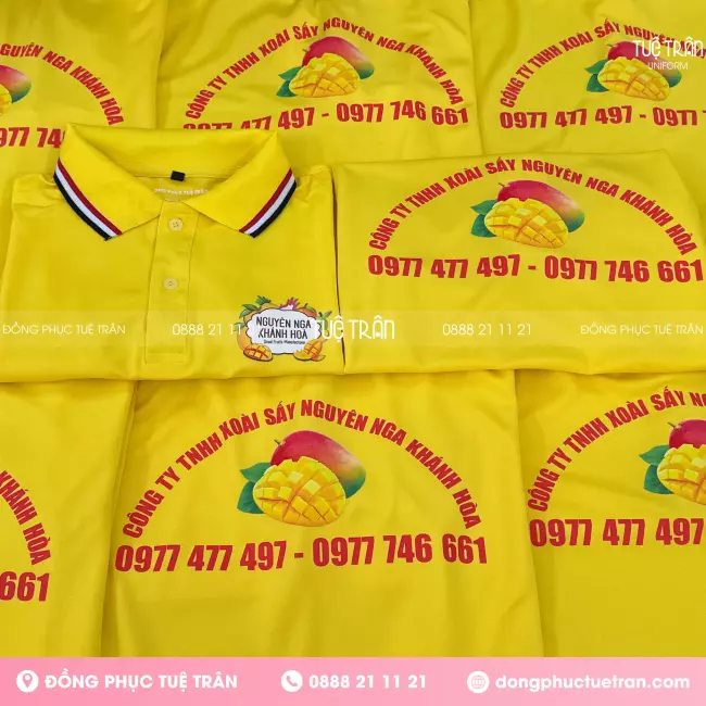 Đồng phục áo thun tạp dề Công ty Nguyên Nga Khánh Hòa