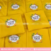 Đồng phục áo thun tạp dề Công ty Nguyên Nga Khánh Hòa