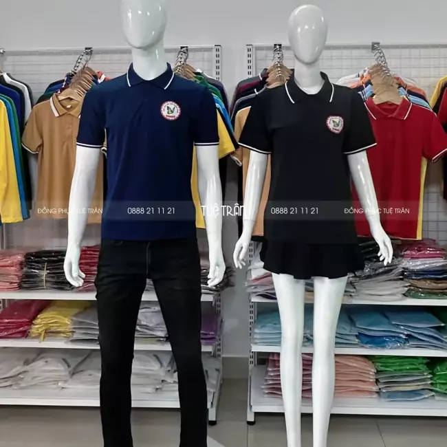 Đồng phục áo thun phụ liệu tóc Quang Vinh