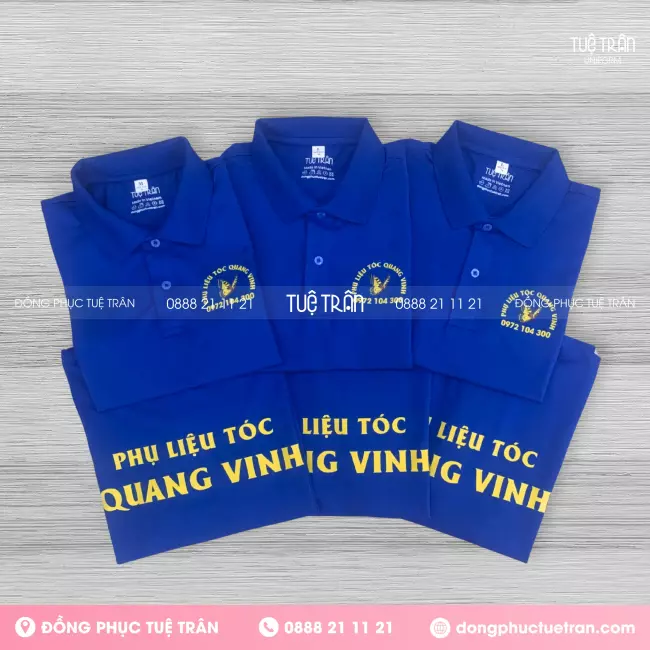 Đồng phục áo thun Phụ liệu tóc Quang Vinh