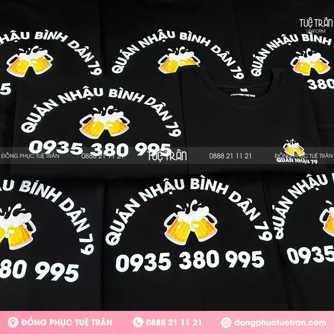 Đồng phục áo thun Quán Nhậu Bình Dân 79
