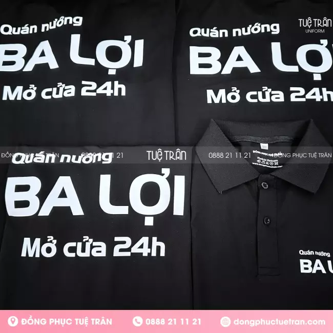 Đồng phục áo thun Quán nướng Ba Lợi