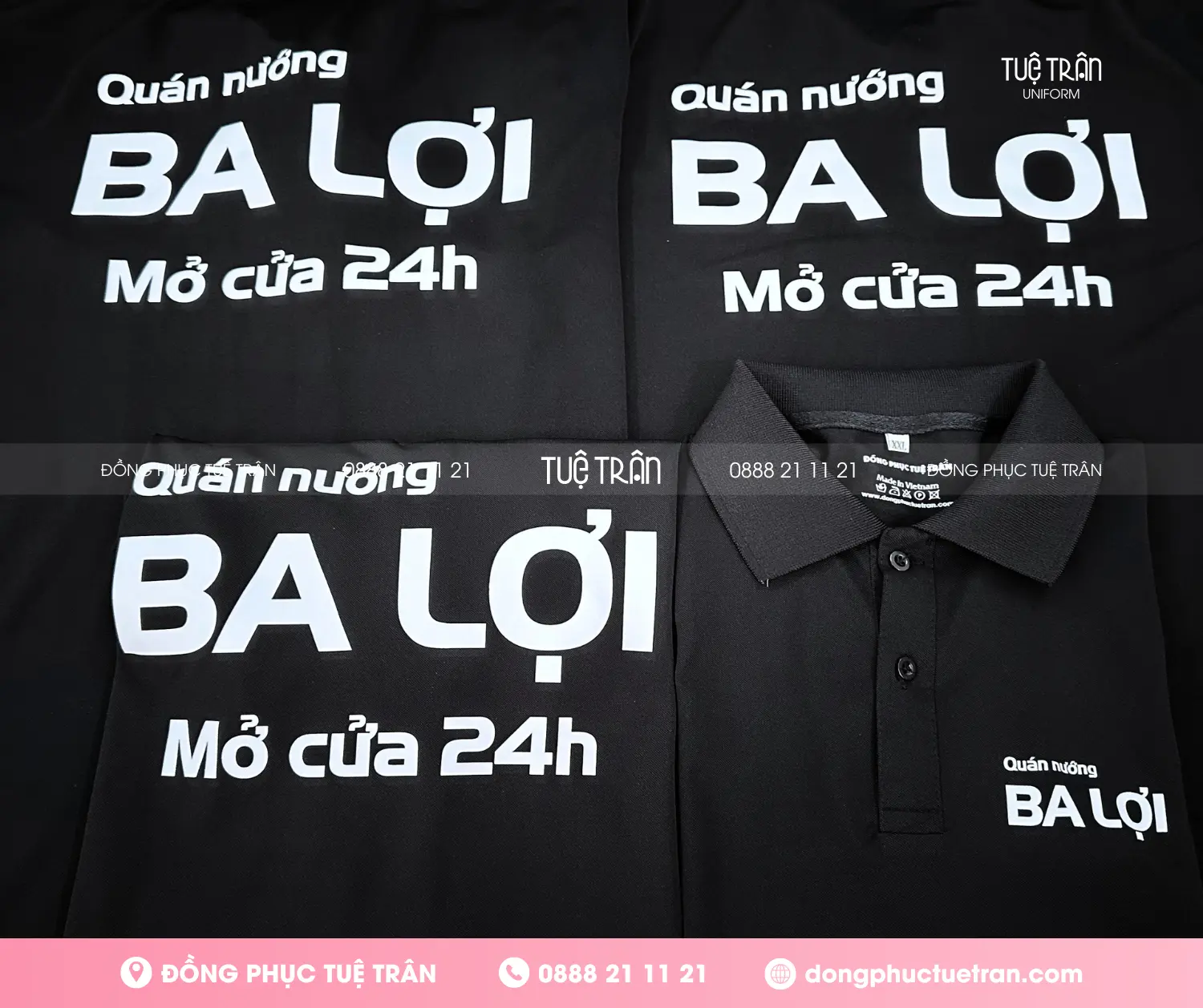 Đồng phục áo thun Quán nướng Ba Lợi