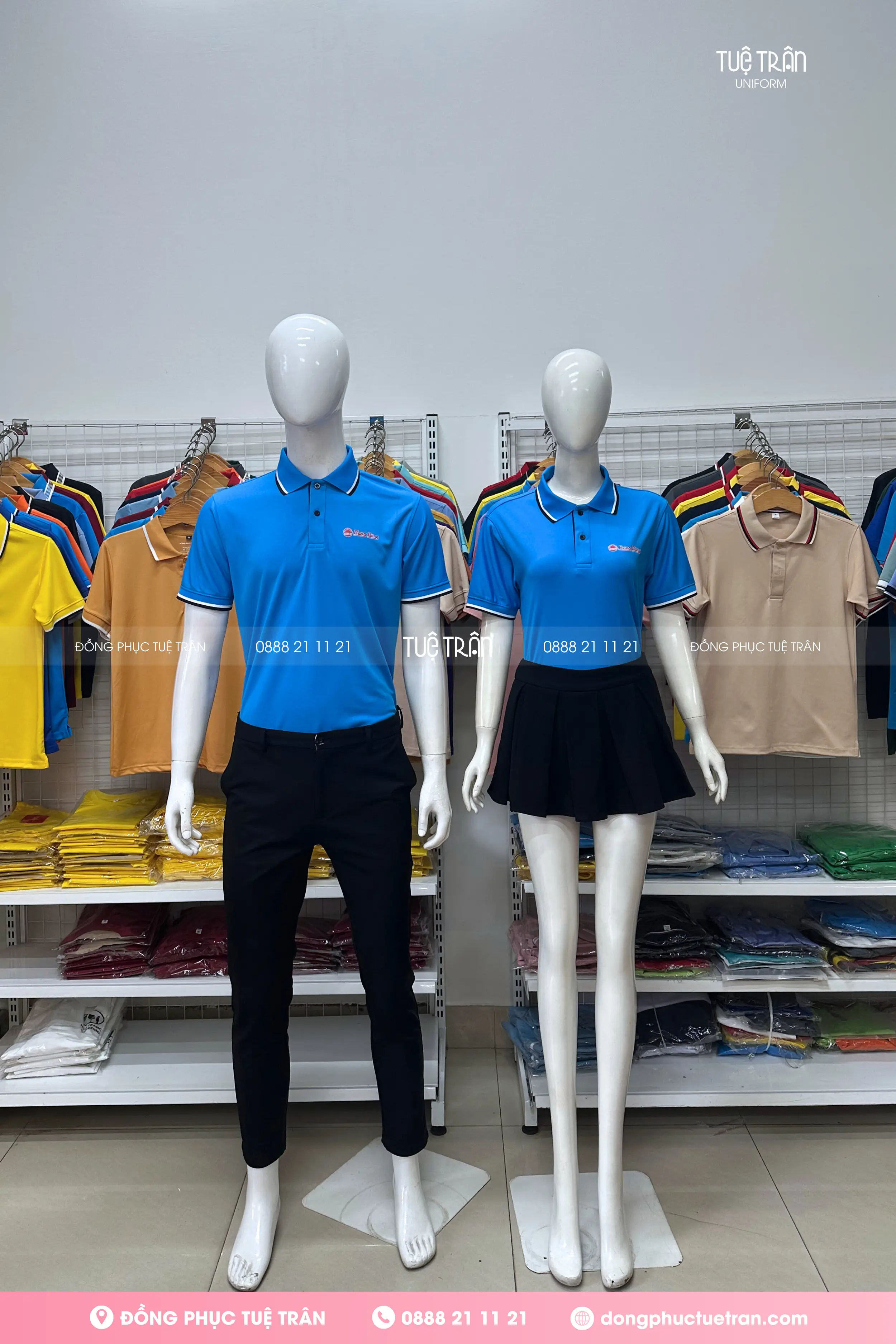 Đồng phục áo thun Công ty Đèn Rạng Đông