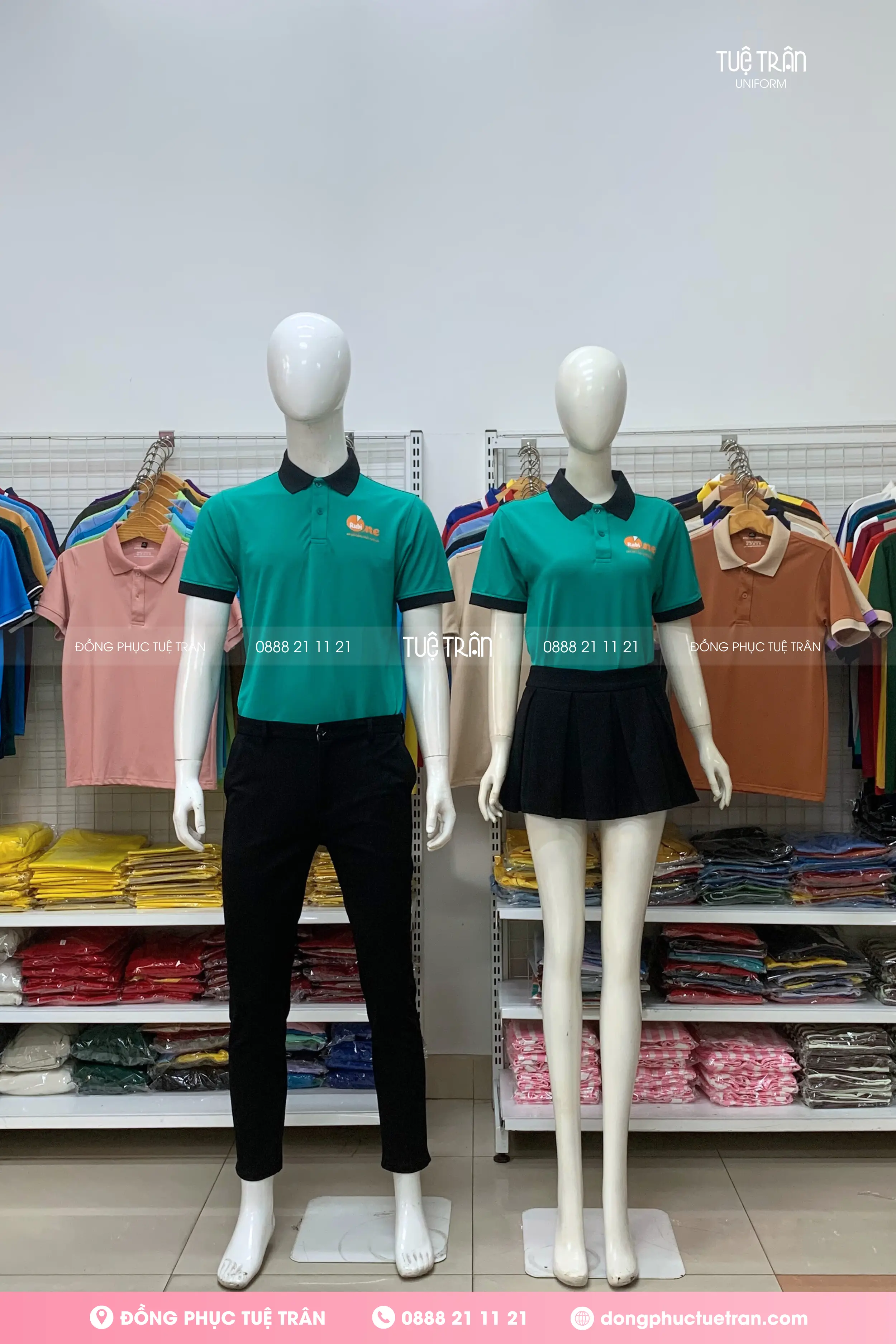 Đồng phục áo thun cở sở sản xuất chả cá Rubine