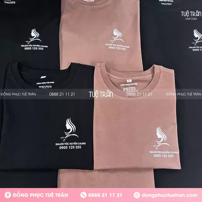 Đồng phục áo thun Salon tóc Huyền Chung