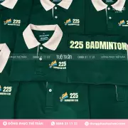 Đồng phục áo thun Sân cầu lông 225 Badminton
