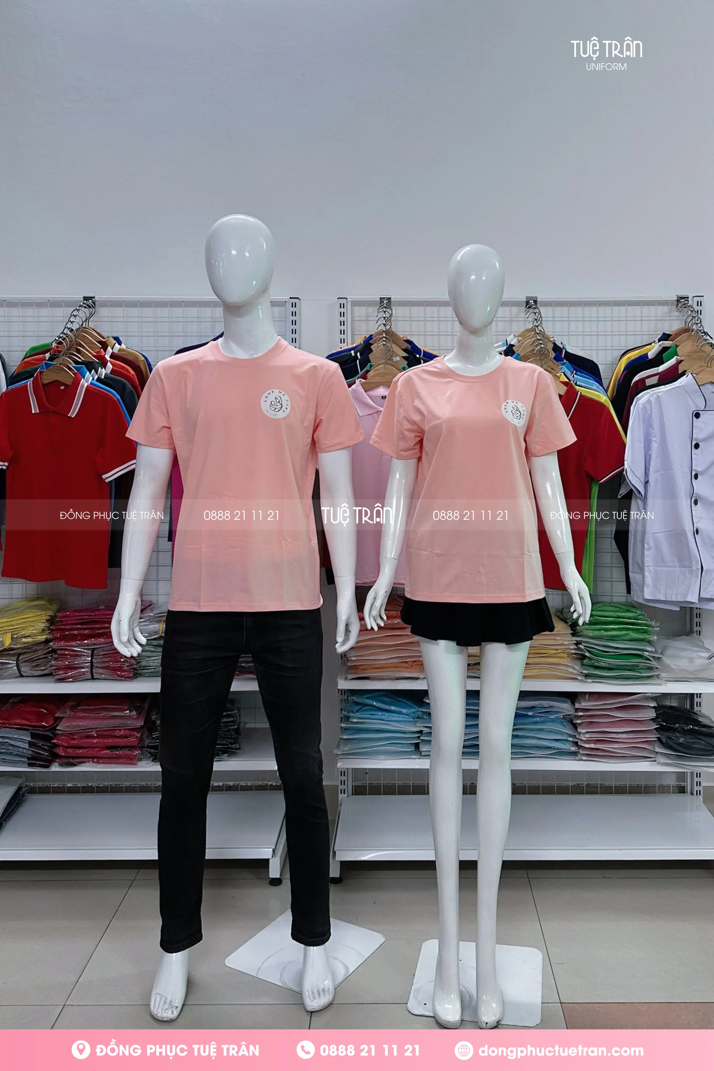 Đồng phục áo thun Shop Mẹ Caro