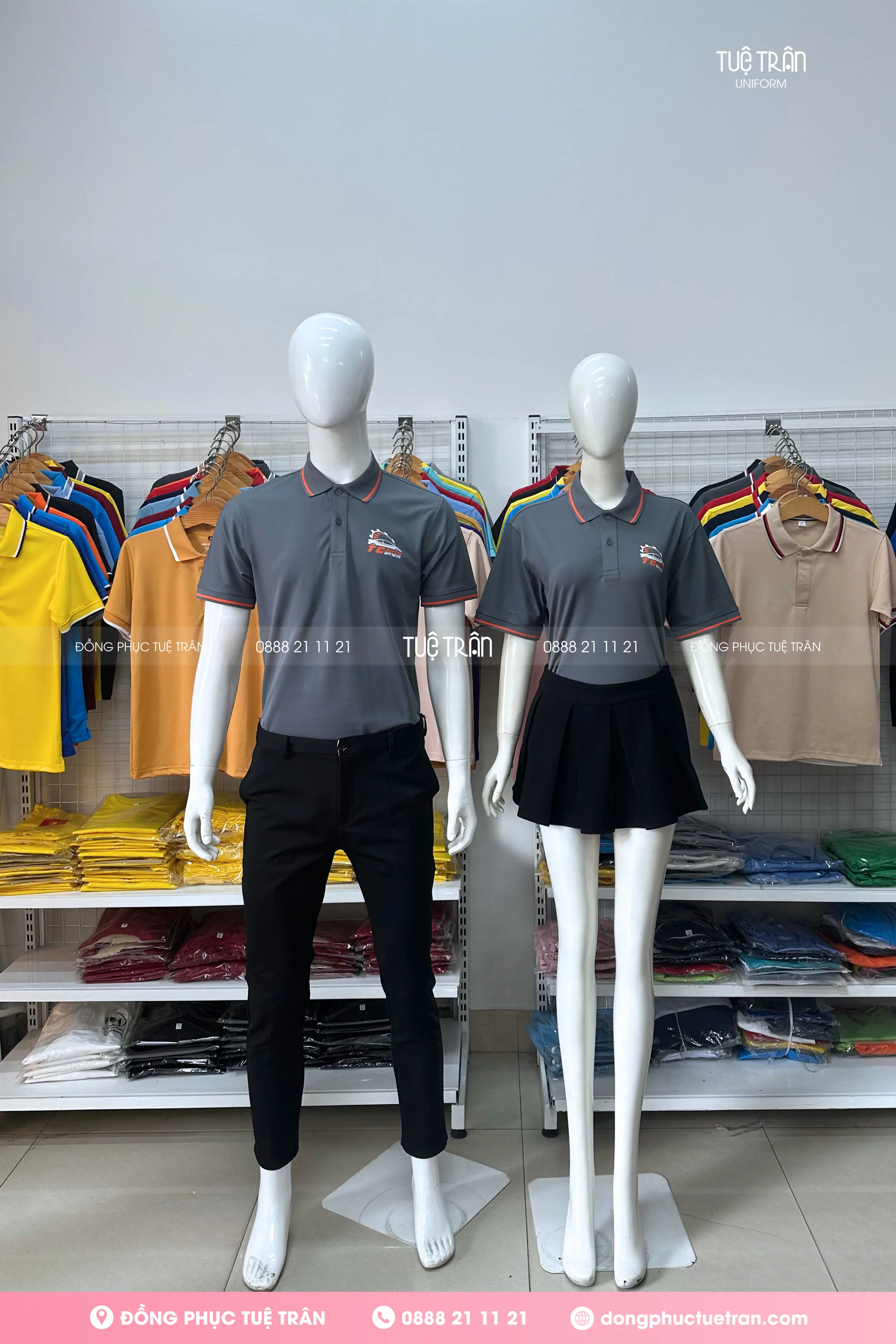 Đồng phục áo thun TC Auto Service Center