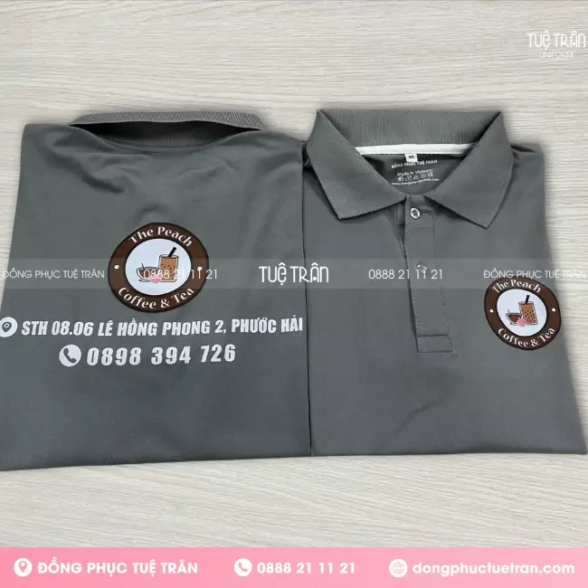 Đồng phục áo thun The Peach Coffee & Tea