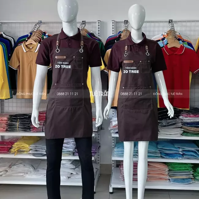 Đồng phục áo thun tạp dề Tiệm bánh Zo Tree