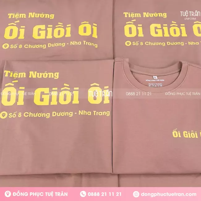 Đồng phục áo thun Tiệm Nướng Ối Giồi Ôi