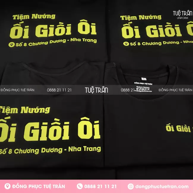 Đồng phục áo thun Tiệm Nướng Ối Giồi Ôi