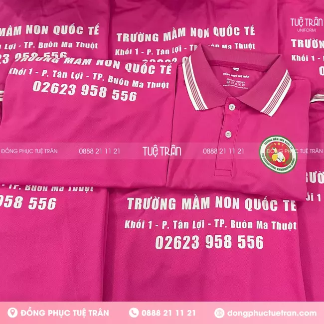 Đồng phục áo thun Trường Mầm Non Quốc Tế
