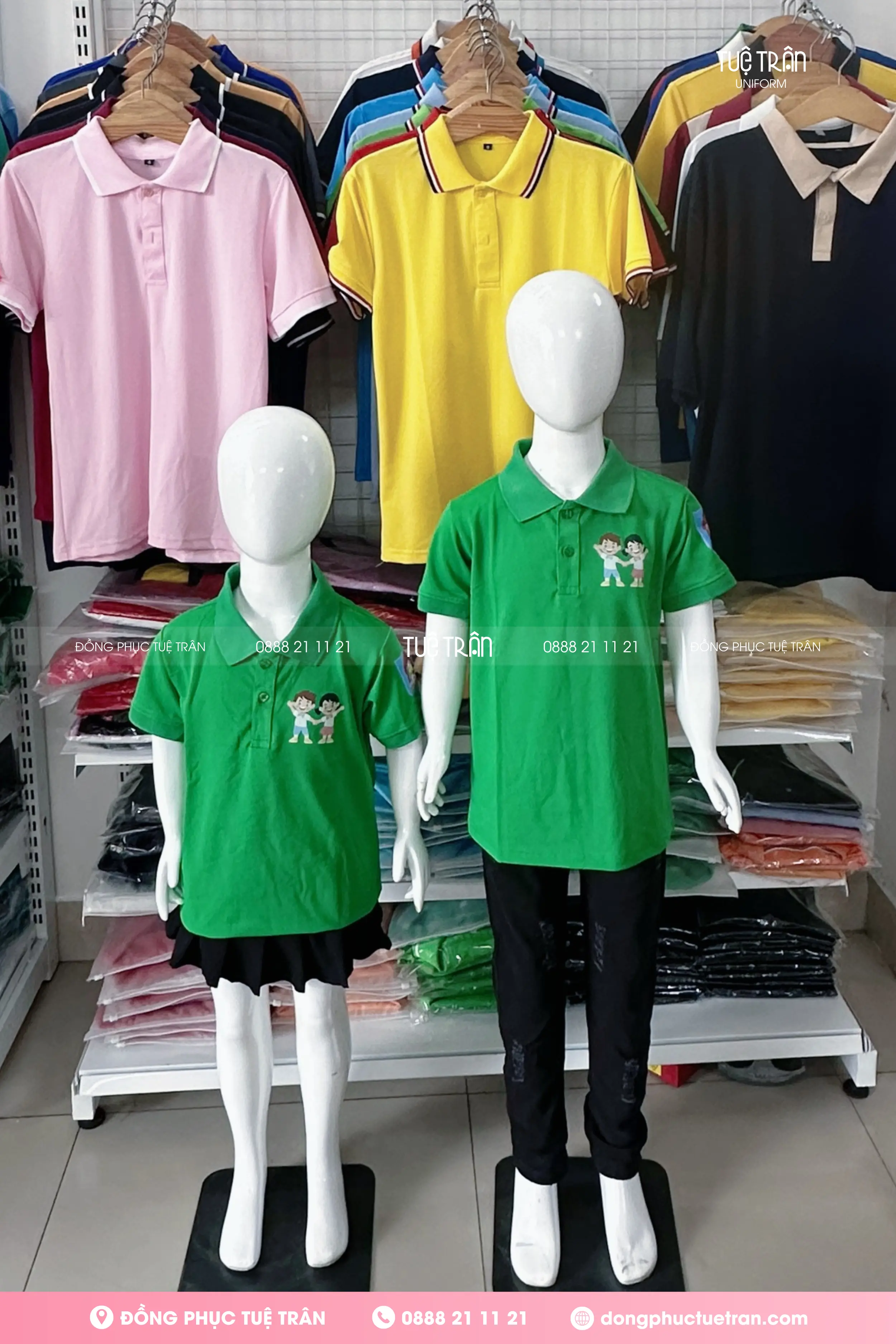 Đồng phục áo lớp Trường Tiểu Học Vĩnh Phước I