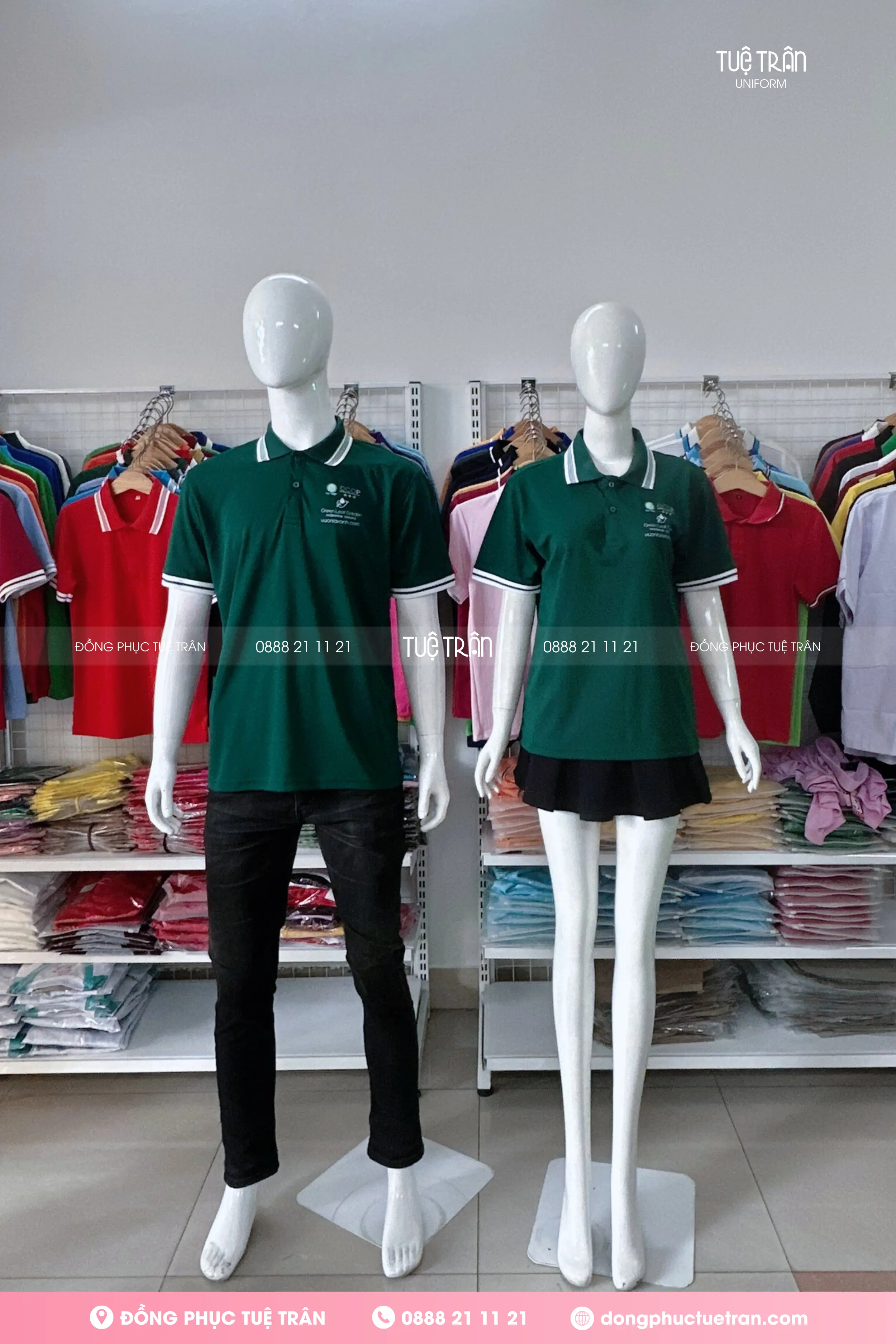 Đồng phục áo thun Công ty Vườn Lá Xanh