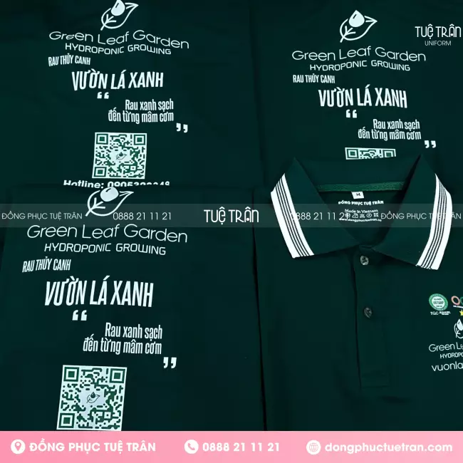 Đồng phục áo thun Công ty Vườn Lá Xanh