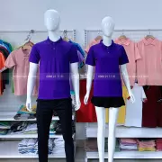 Áo thun polo đồng phục màu tím Huế